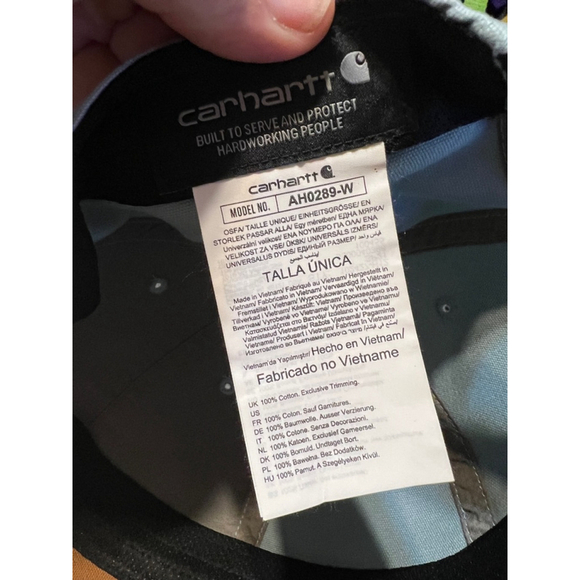 Unisex Carhartt Hat Cap One Size Blue - Picture 6 of 6